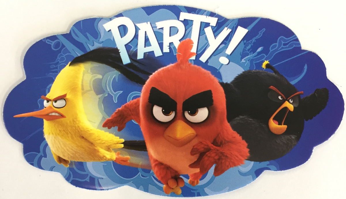 Angry Birds Movie pozvánky na party 8ks